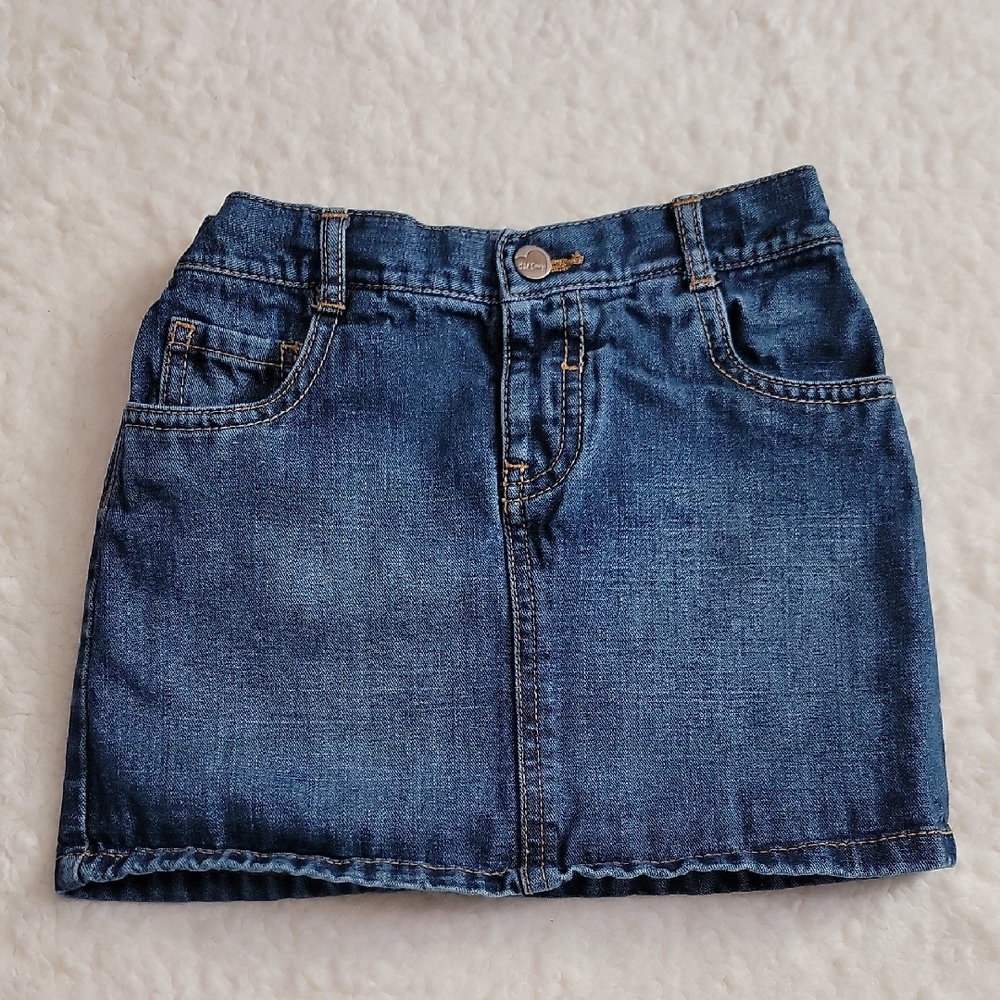Old Navy 5T Classic Blue Denim Jean Skirt